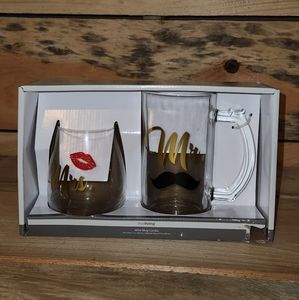 Mr and Mrs cup set